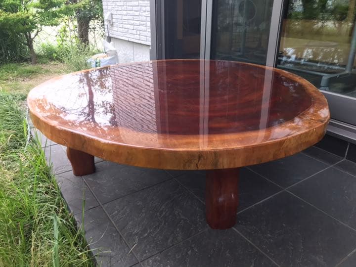 ダイニングテーブル　円卓テーブル　丸テーブル　一枚板