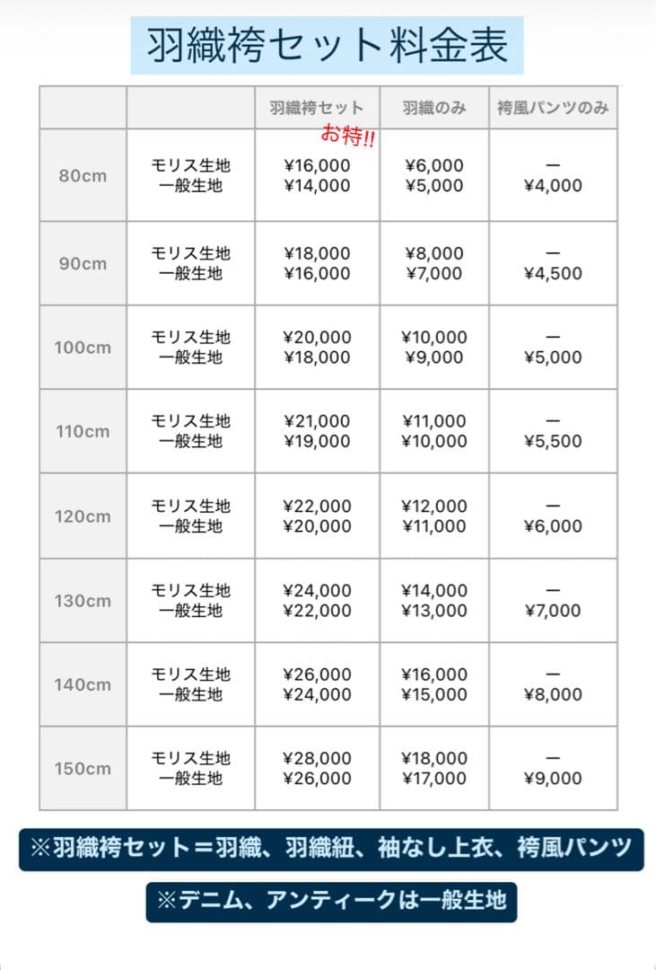 【ぶーちょ♡】ウィリアムモリス羽織袴セット