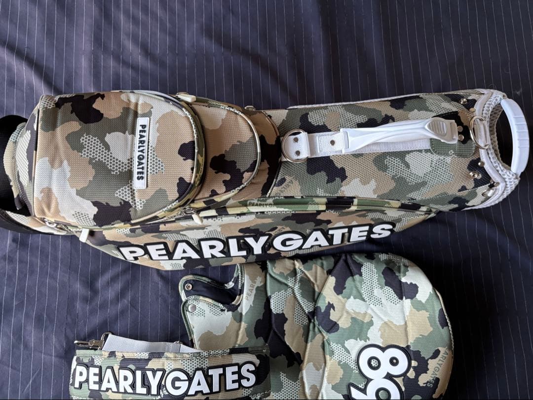 PEARLY GATES PGM4G 迷彩キャディバッグ 68インチ
