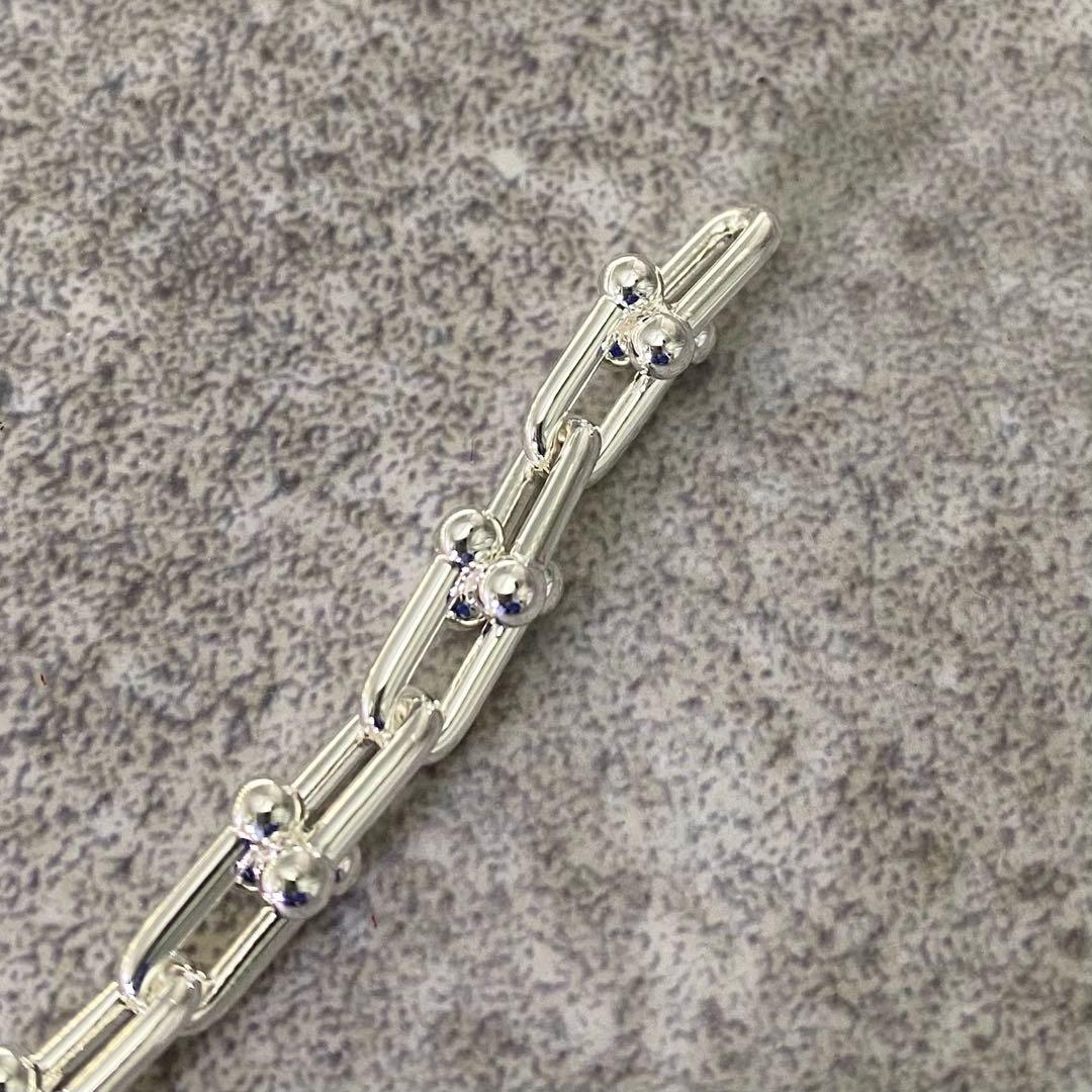 極美品 ティファニー ハードウェア スモール リンク ブレスレット