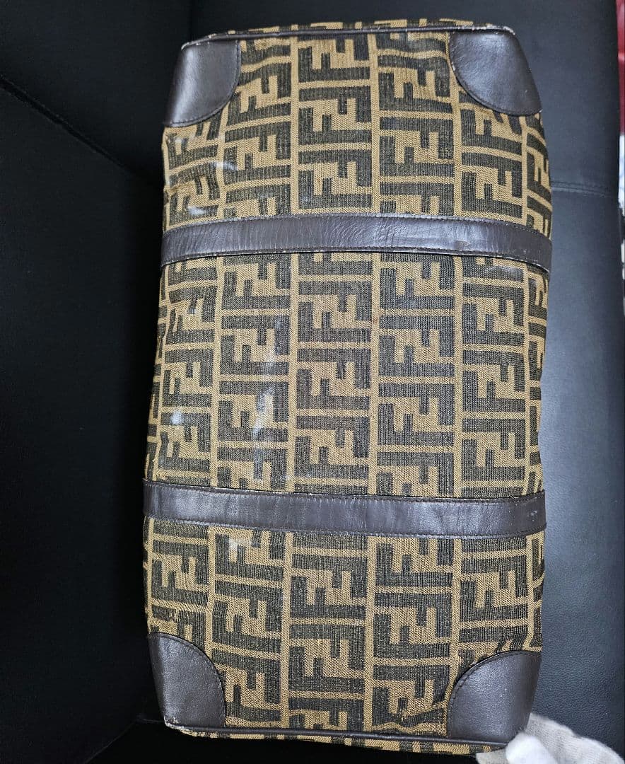 【良品】FENDI フェンディ ボストンバッグ FFズッカ 旅行用 ヴィンテージ
