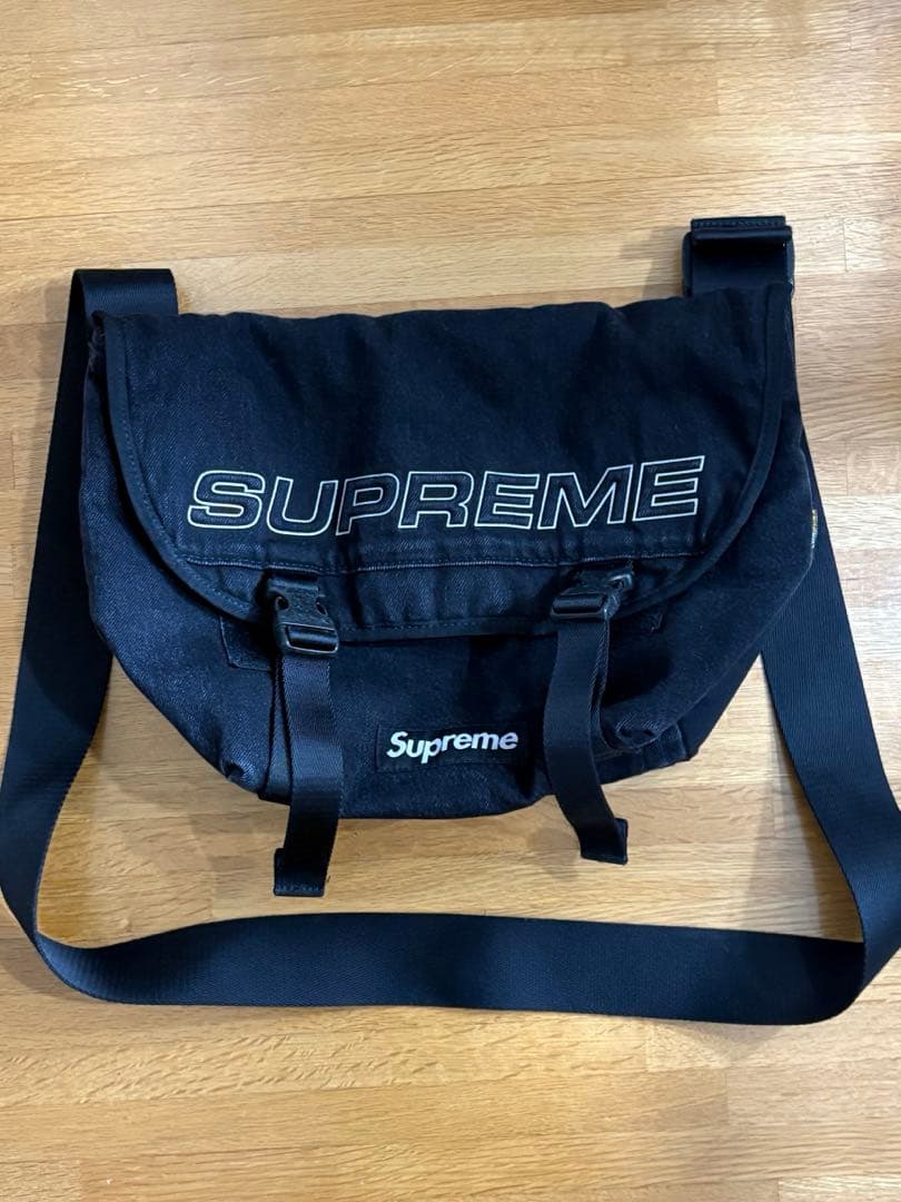 バッグ supreme denim messenger bag