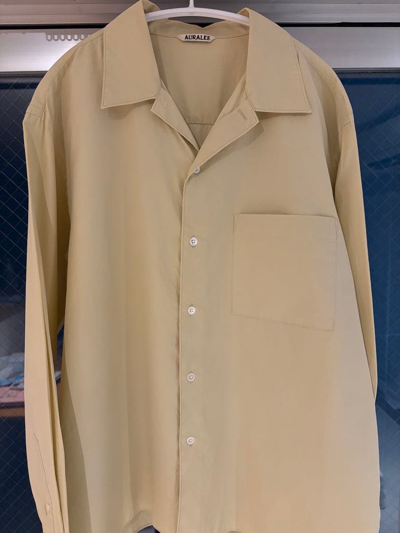 u*o様 AURALEE WASHED FINX TWILL SHIRT イエロ