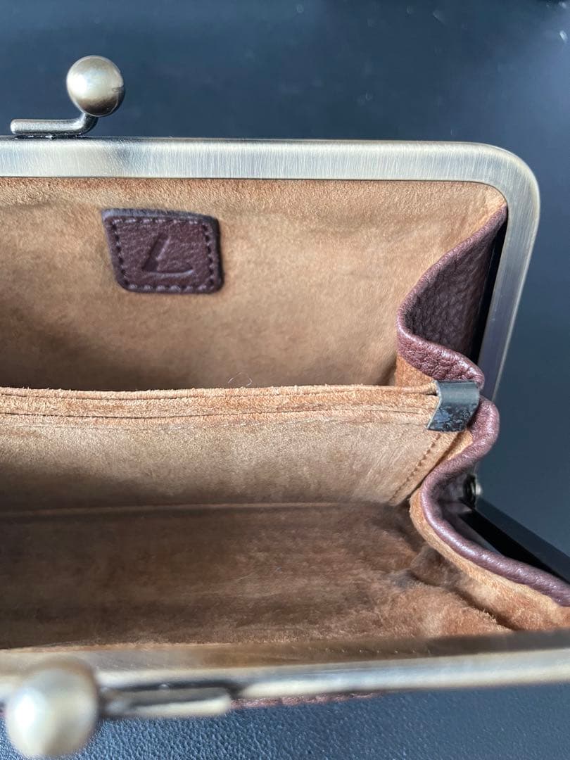 土屋鞄　がま口お財布　オイルヌメ
