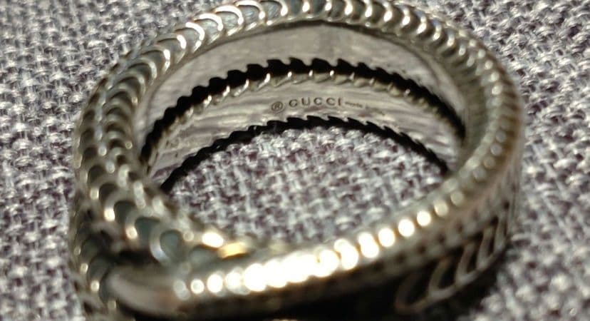 限定値下げ　GUCCI ガーデンスネークリング　シルバー　 13
