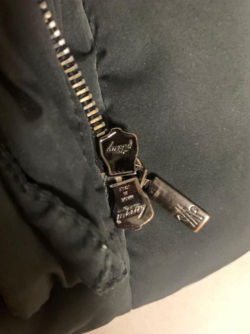 モンクレール　Aライン　ダウンコート　難あり　ブラック