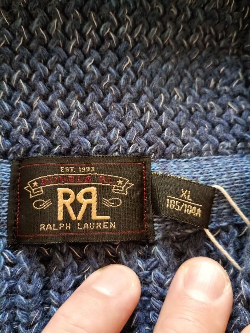 RRL コットン インディゴ ショールカラー　ナバホ　ボルチモア　グランメゾン