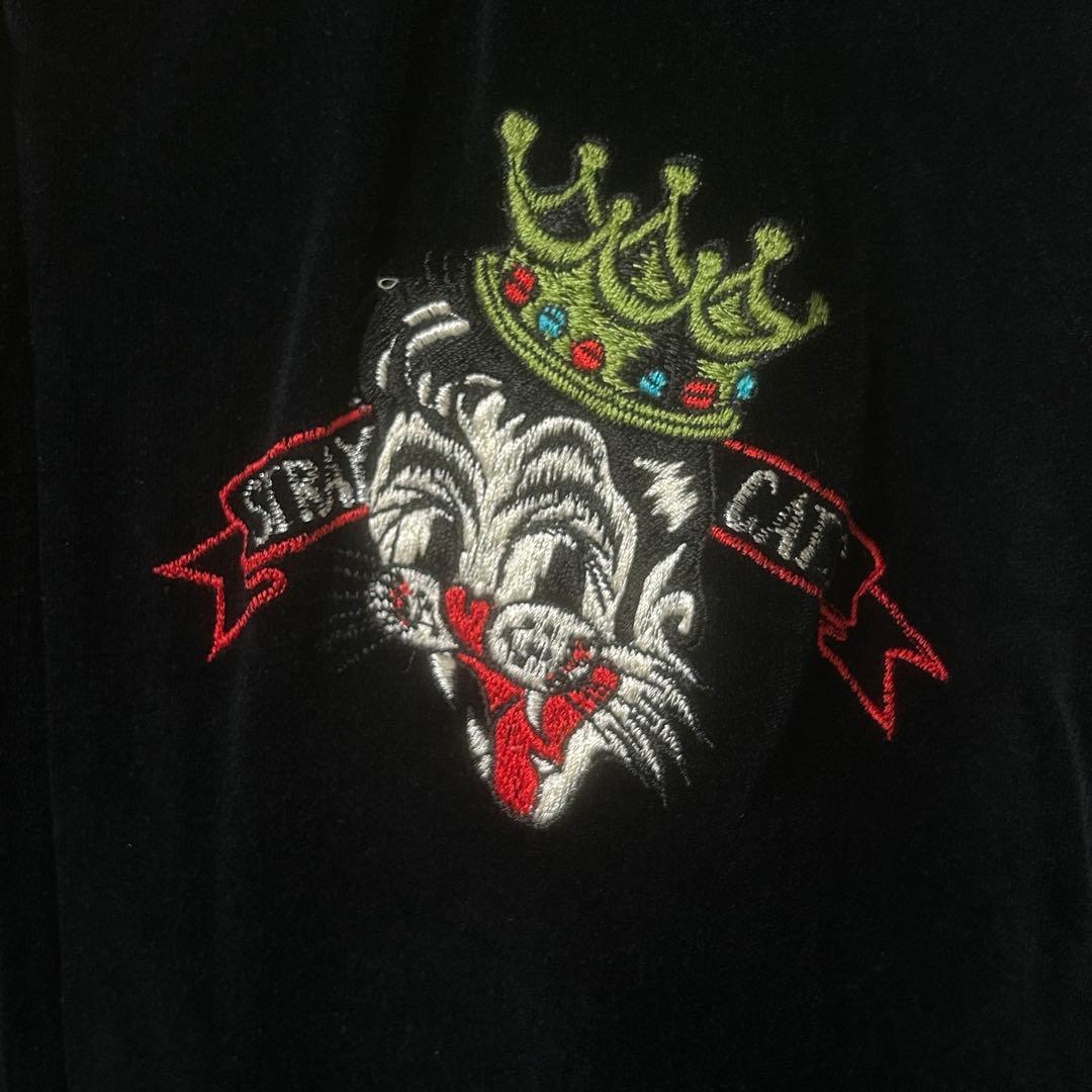 希少 90s ストレイキャッツ 別珍ボディ 豪華刺繍スカジャン