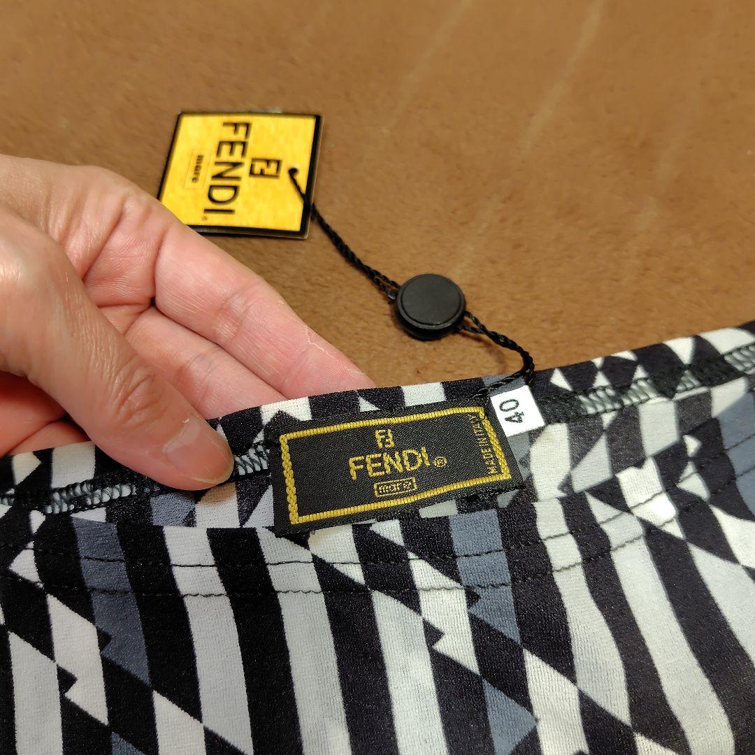 未使用♥ FENDI ズッカ柄 ノースリーブ ワンピース サイズ40 タグ付