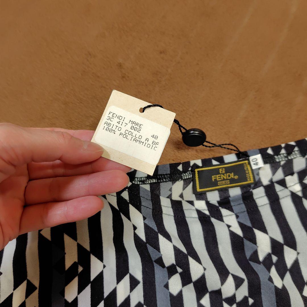 未使用♥ FENDI ズッカ柄 ノースリーブ ワンピース サイズ40 タグ付