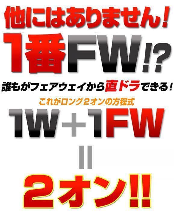 【ヘッドのみ】1.2番FWも! 優しい超大型激飛び2オン兵器◆ フォーサイトFW