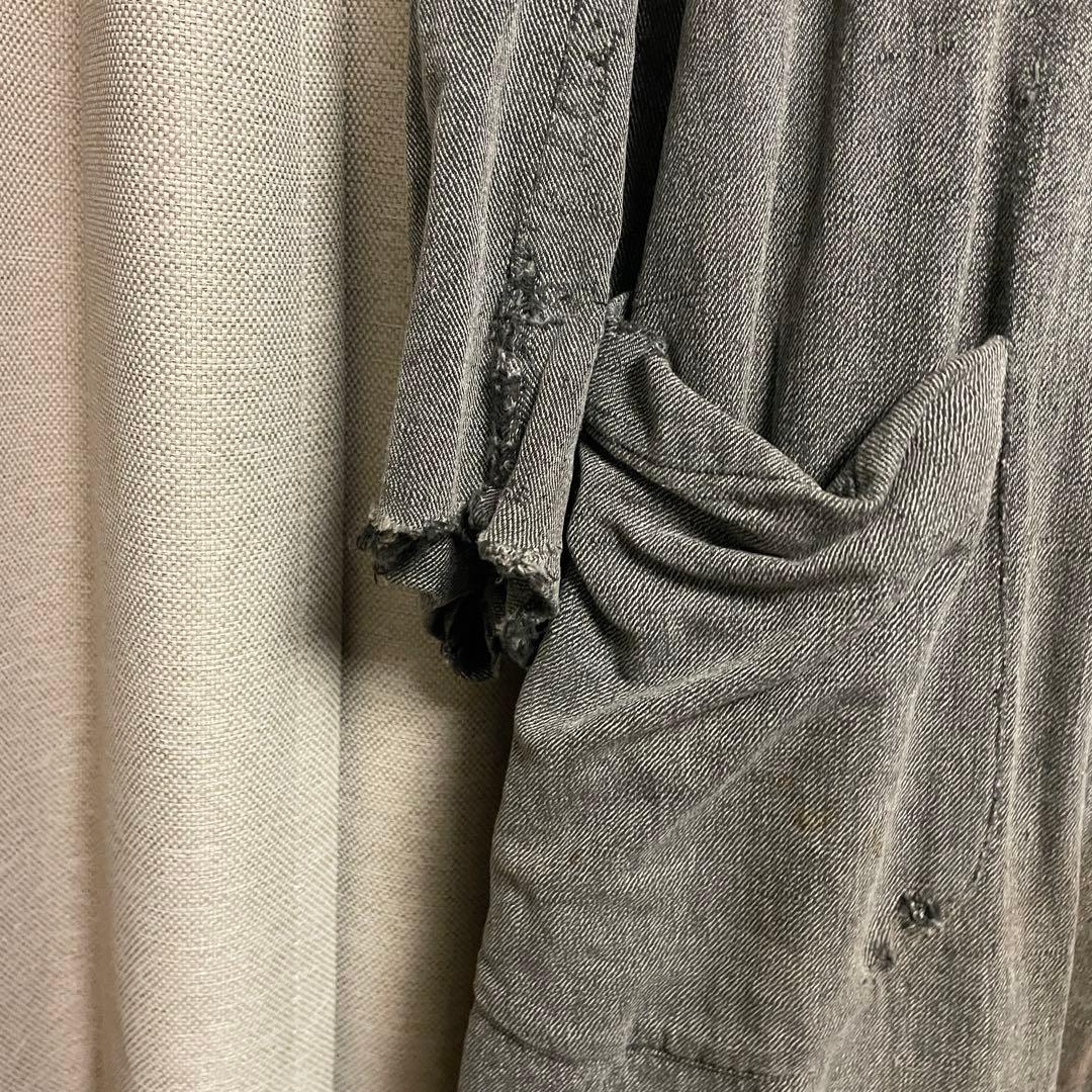 30~40s vintageダブルタイプ　ブラックシャンブレー アトリエコート