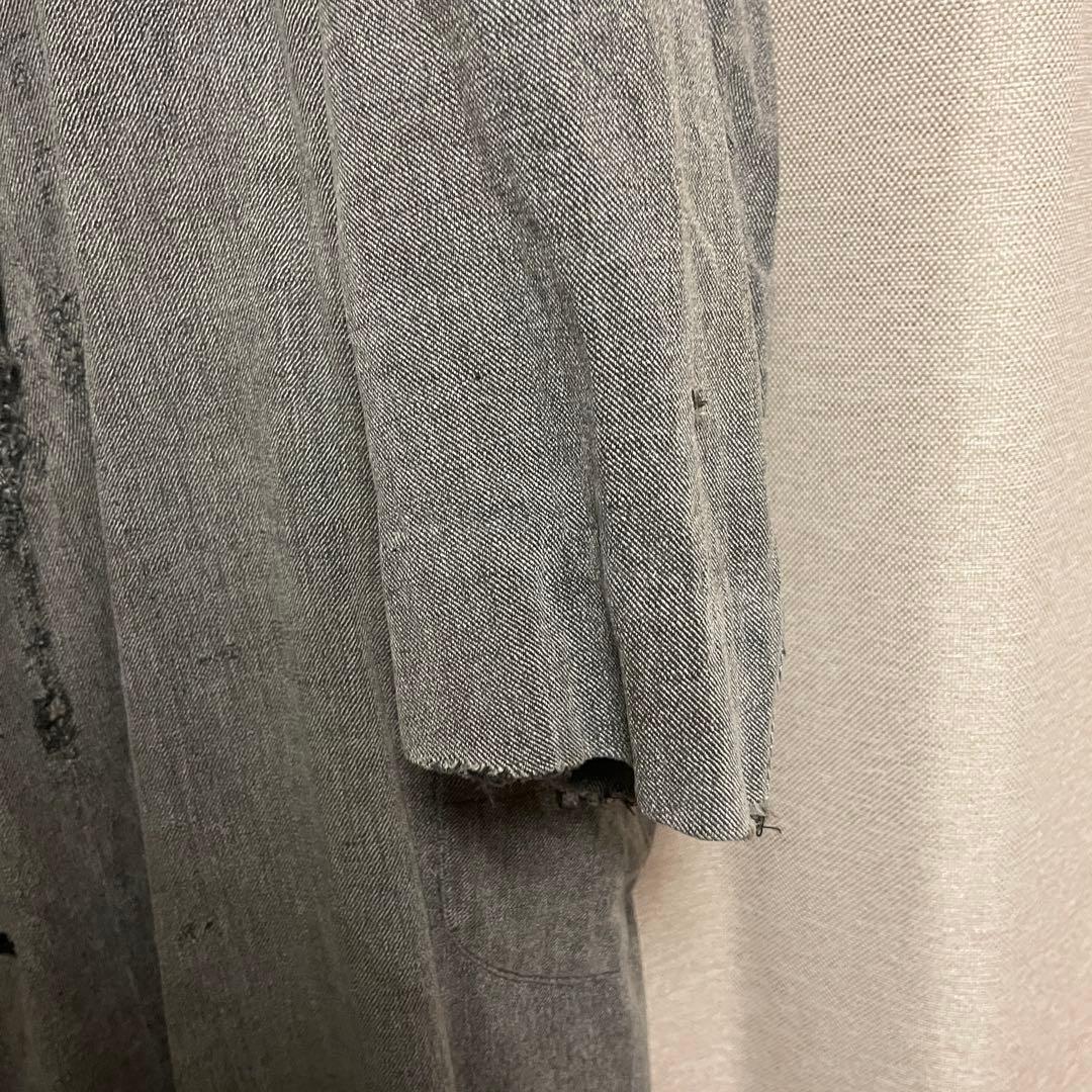 30~40s vintageダブルタイプ　ブラックシャンブレー アトリエコート