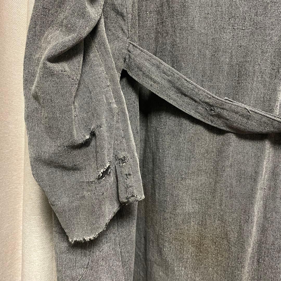 30~40s vintageダブルタイプ　ブラックシャンブレー アトリエコート