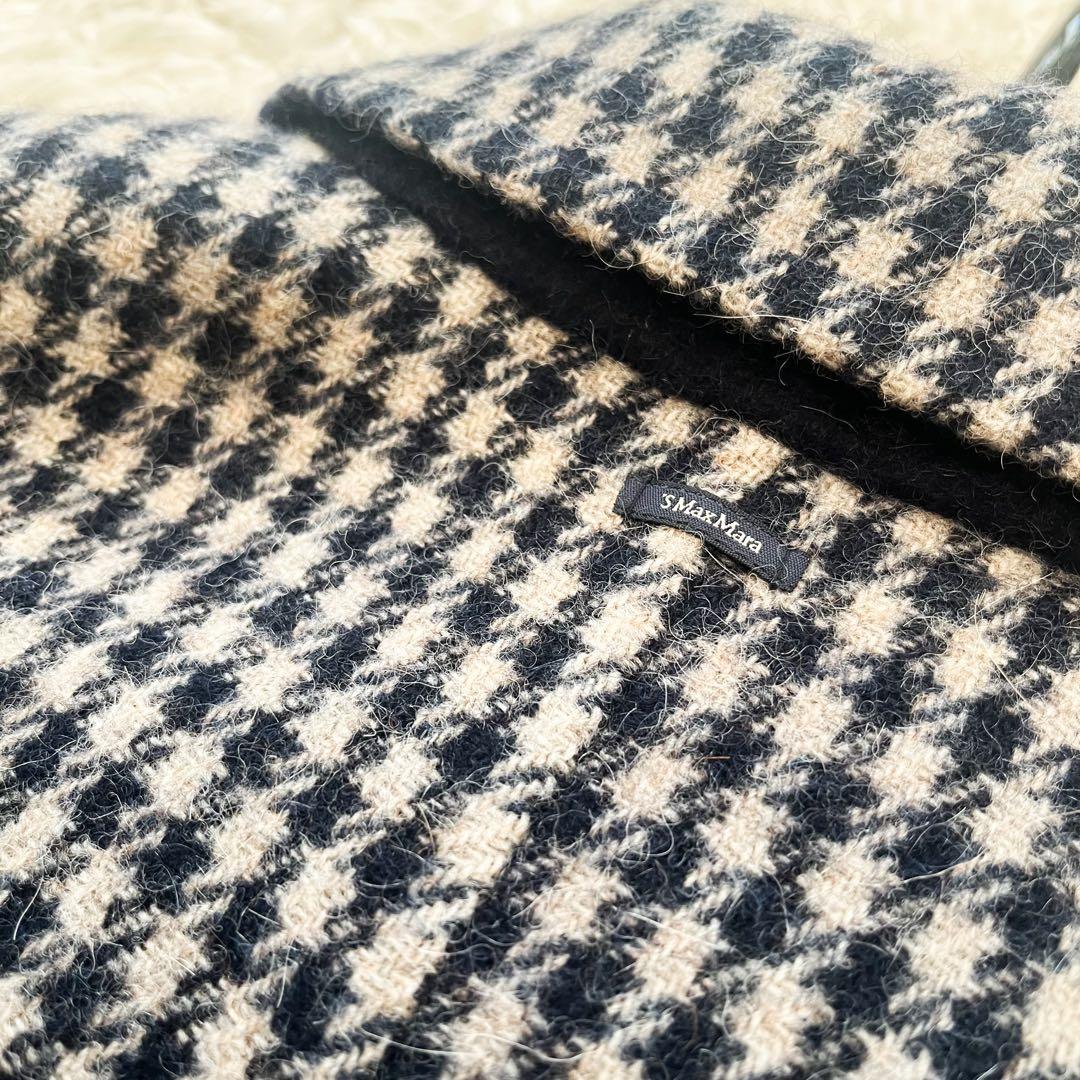 MAXMARA クチートアマーノ ダブルフェイスコート 千鳥格子 アルパカ 42