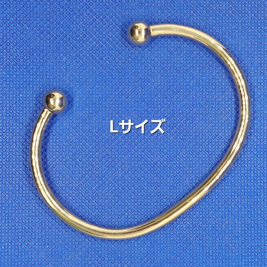 【新品・未使用】 K18YG ハングル ブレスレット Lサイズ