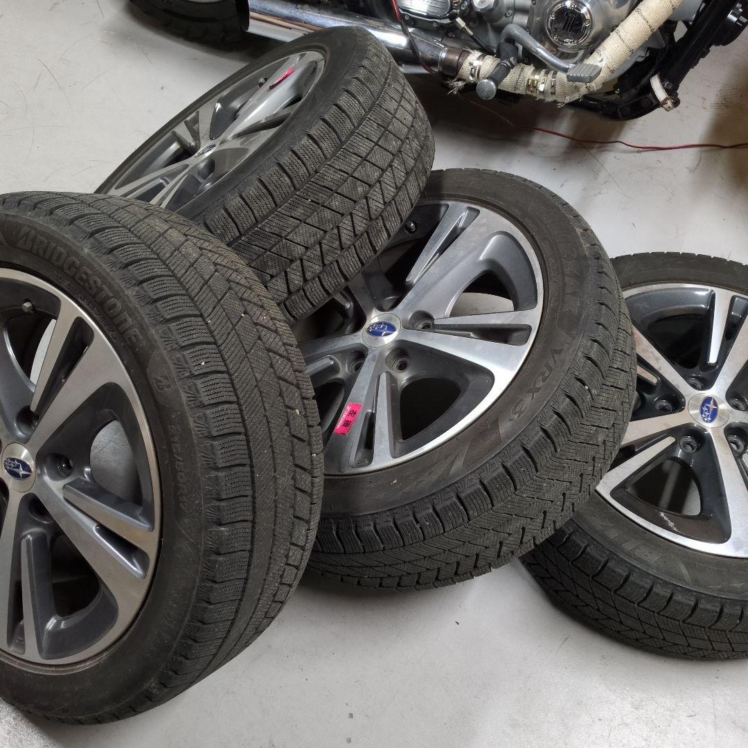 ブリザックVRX3 スタッドレスタイヤ17インチ 4本セット スバル純正