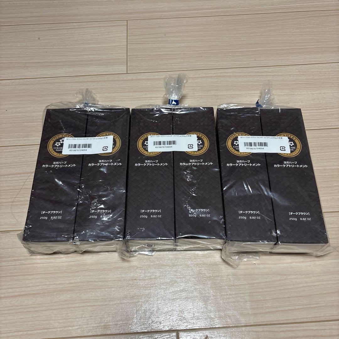 ヨガハーブカラーケアトリートメント ダークブラウン 6本セット