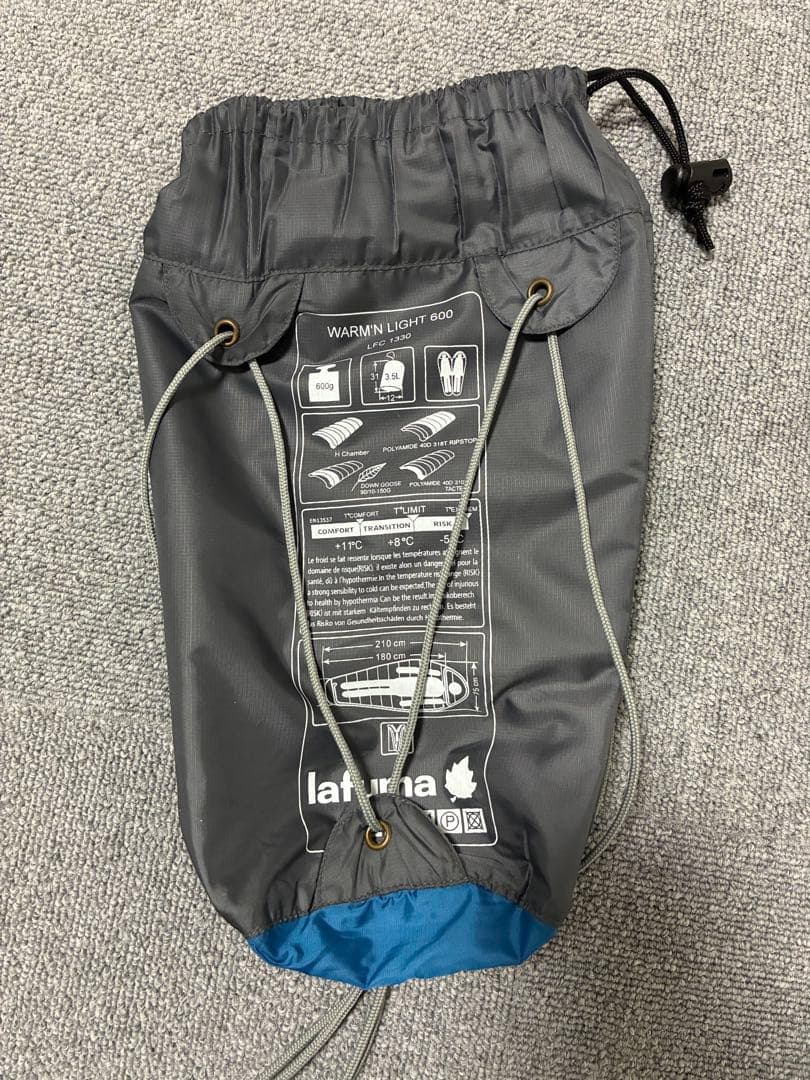 【lafuma】WARM'N LIGHT 600 寝袋