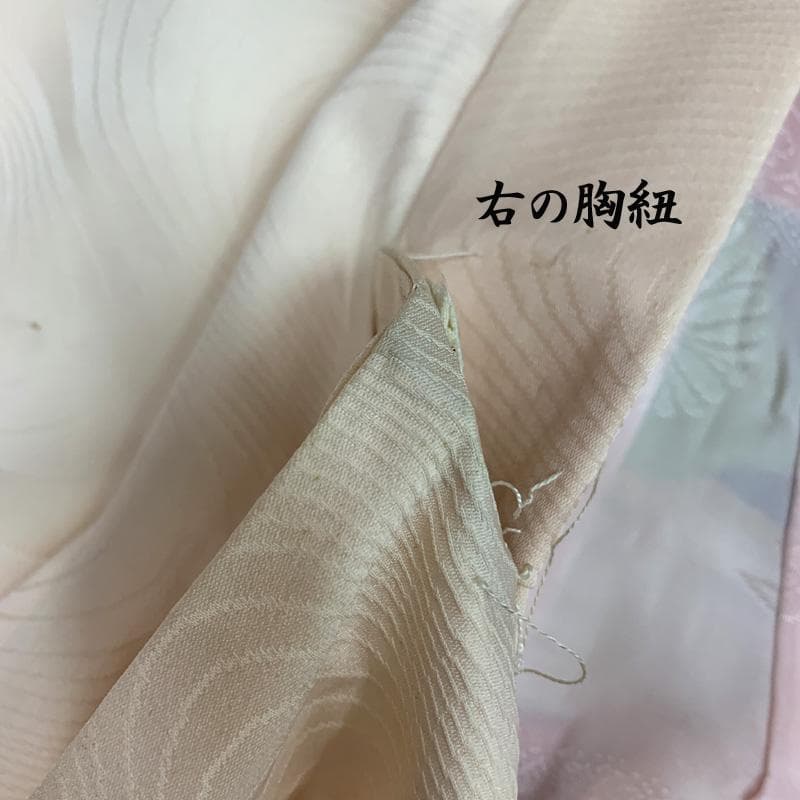 509ag21□七五三 七歳 女児 着物&袋帯&長襦袢 金彩 桐□状態良好