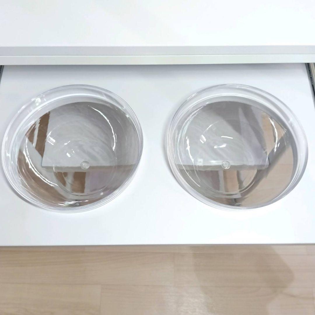 【美品】ボール付エステワゴンⅡ ホワイト キャスター付き トレイ ボウル 綺麗