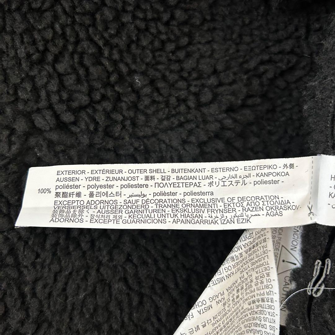 ZARA ザラ フェイクムートン B3 フライトジャケット M ブラック ボア