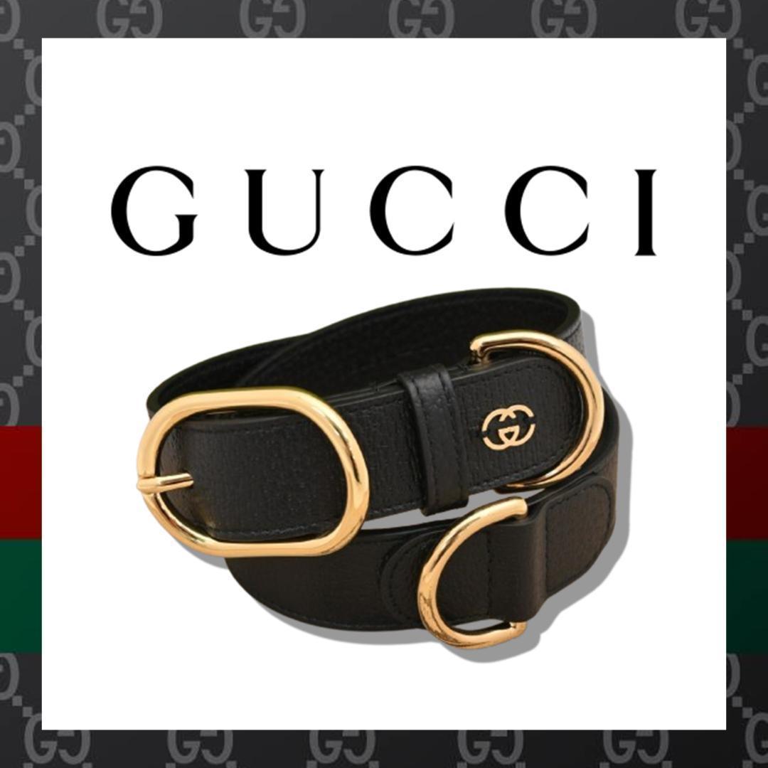 新品未使用 グッチ インターロッキングG ペット カラーXL中型犬～大型犬用首輪