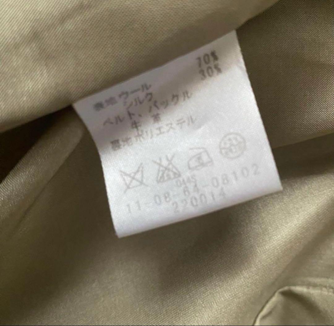 美品✨BALLSEY ボールジィ　シルクウール　ロングトレンチコート　38 M