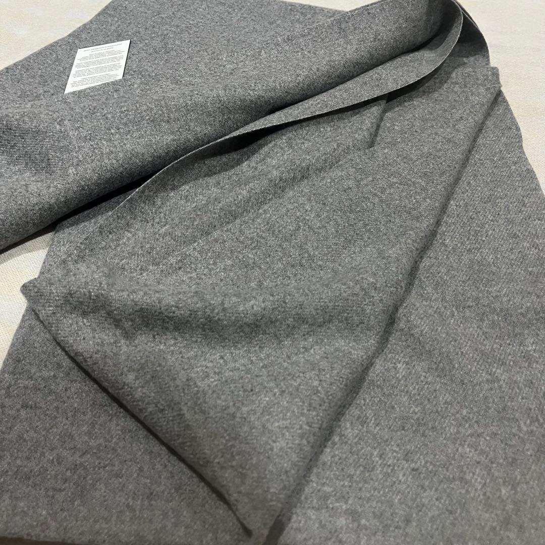 j*n様 美品 ジョンストンズ カシミヤ100％ 大判ストール ミッド グレー