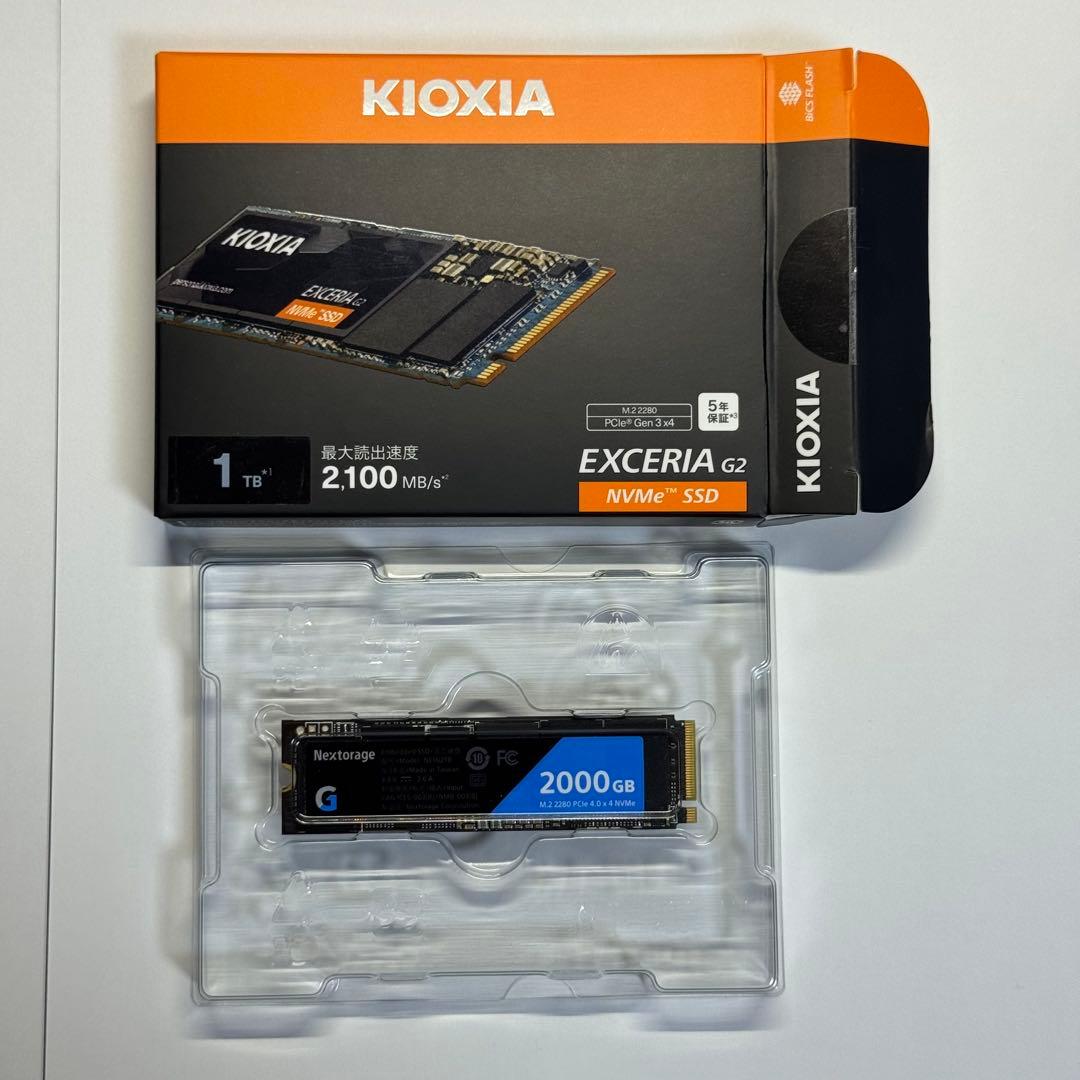 【ほぼ未使用】Nexstorage SSD NE1N2TB