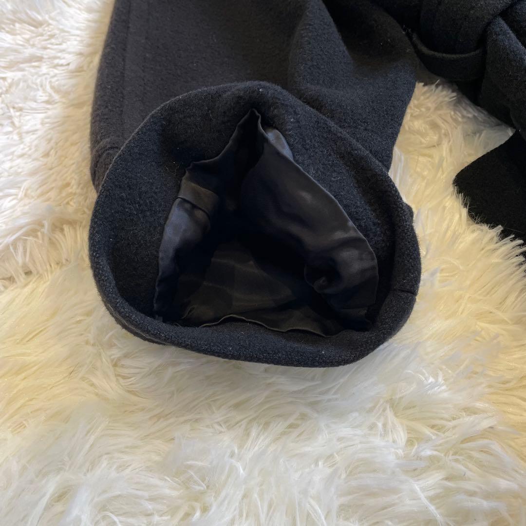 ラルフローレン ロング チェスター コート ベルト付き ウール ブラック