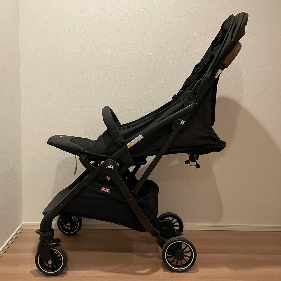 joie ツーリスト(ブラック)レインカバー付き・収納袋付き　AB型ベビーカー
