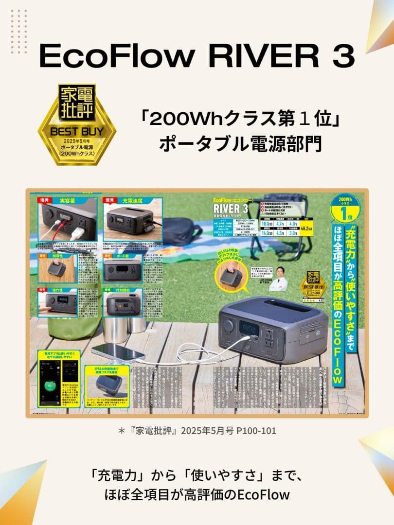 EcoFlow ポータブル電源  3 230Wh GaN採用 新品