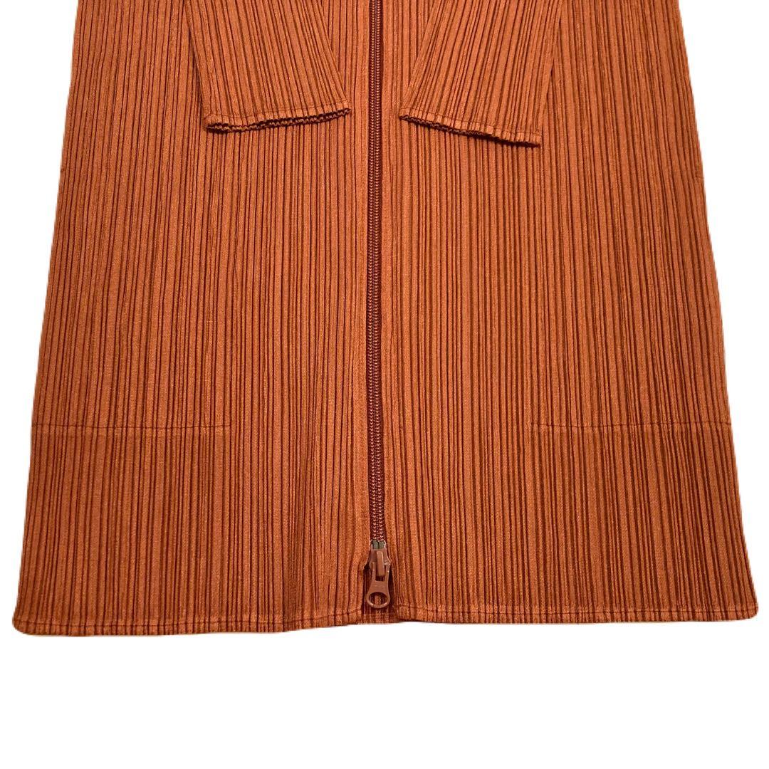 美品　PLEATS PLEASE プリーツプリーズ　ワインレッド　パーカー