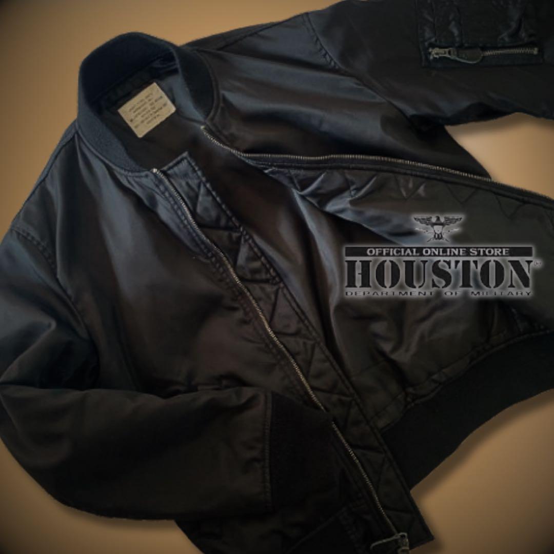 『cool◎』HOUSTON(ヒューストン)MA-1フライトジャケット ブラック