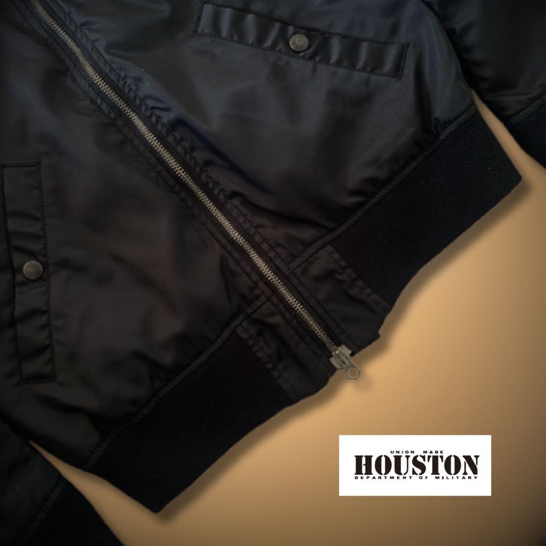 『cool◎』HOUSTON(ヒューストン)MA-1フライトジャケット ブラック