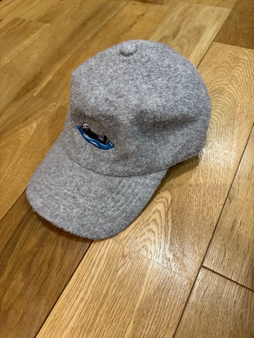 【お値引き依頼の方専用】新品タグ付　TEMBEA キャップ　ラッコ柄　グレー