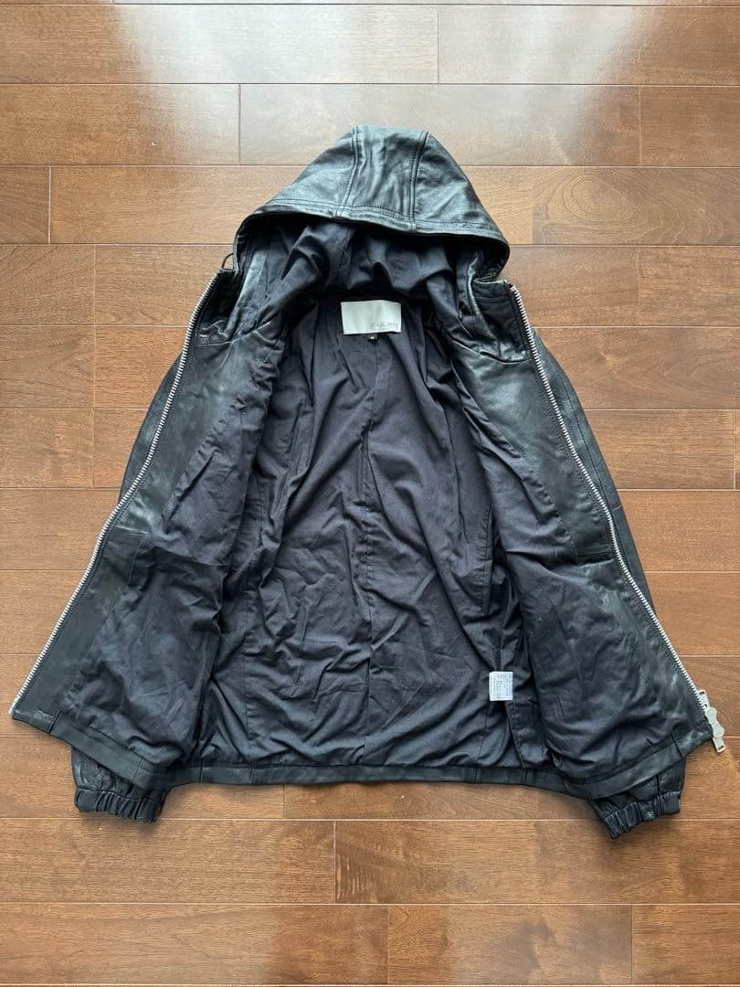未使用品 HE A DL_INER フードレザー44 VANQUISH Y2K