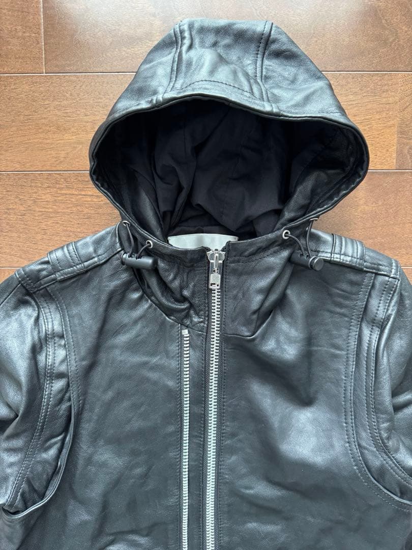 未使用品 HE A DL_INER フードレザー44 VANQUISH Y2K