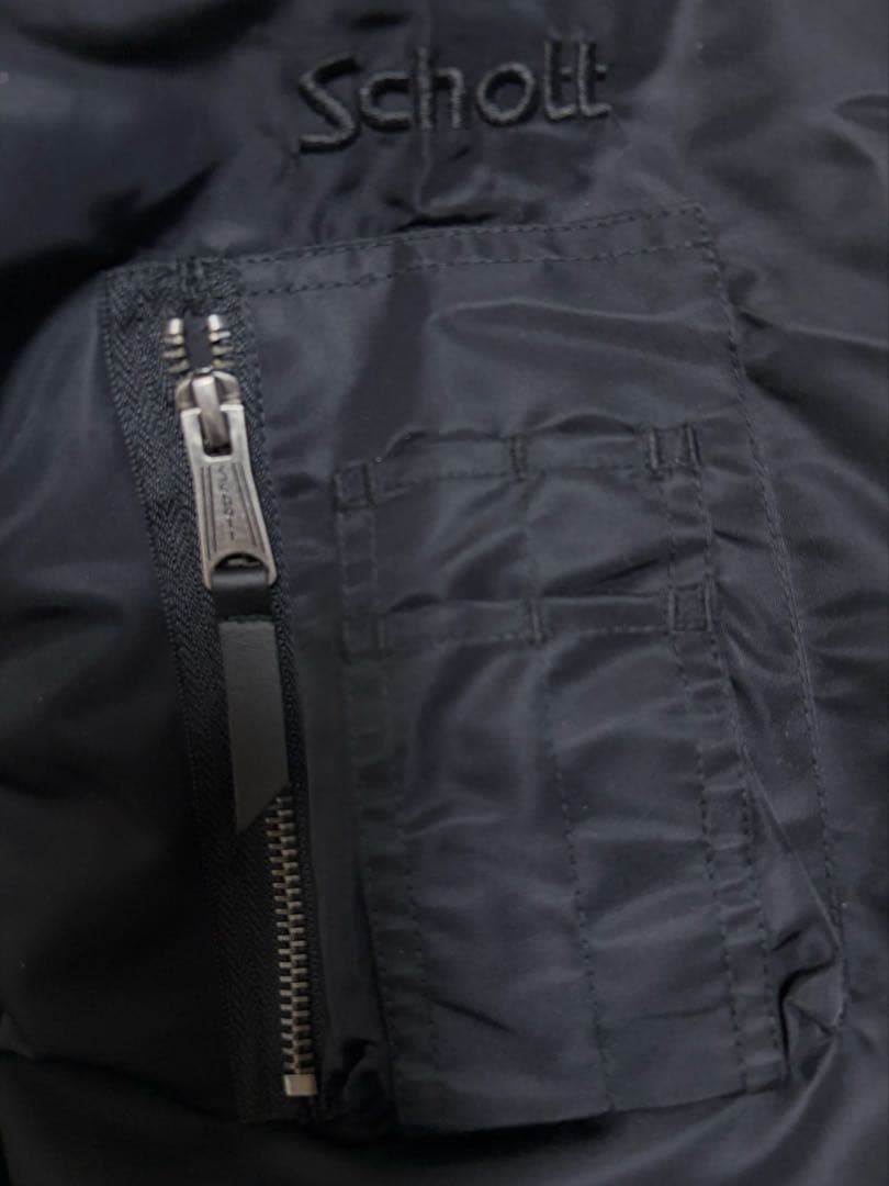 SCHOTT MA-1フライトジャケット 黒2XL新品