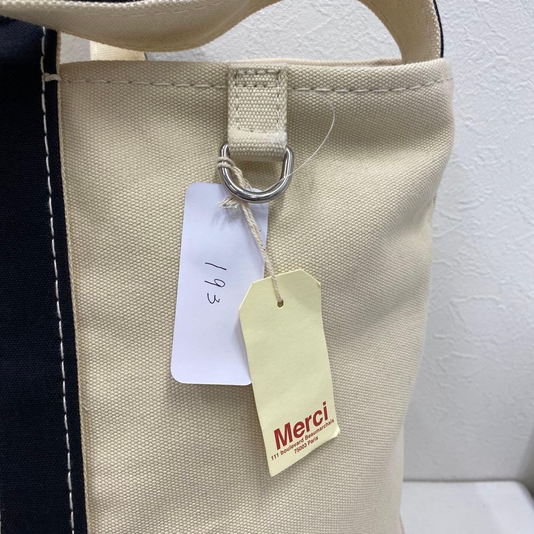 ◎193 merci メルシー　2way バッグ キャンバス　特大　大容量