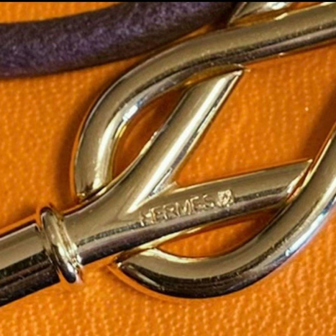 【極美品】HERMES エルメス　アタメ　2連ブレスレット　チョーカー　レザー