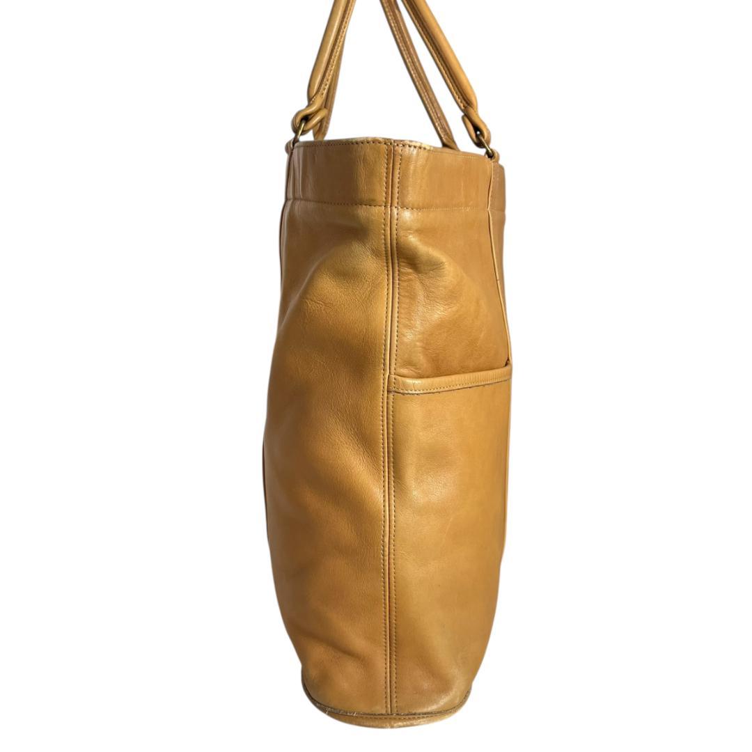 良品　coach オールドコーチ　トートバッグ　レザー　A4 肩掛け　ビジネス