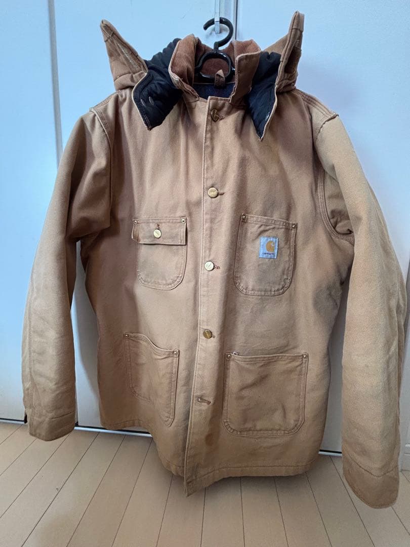 山夕　Carhartt フード付き ジャケット カバーオール