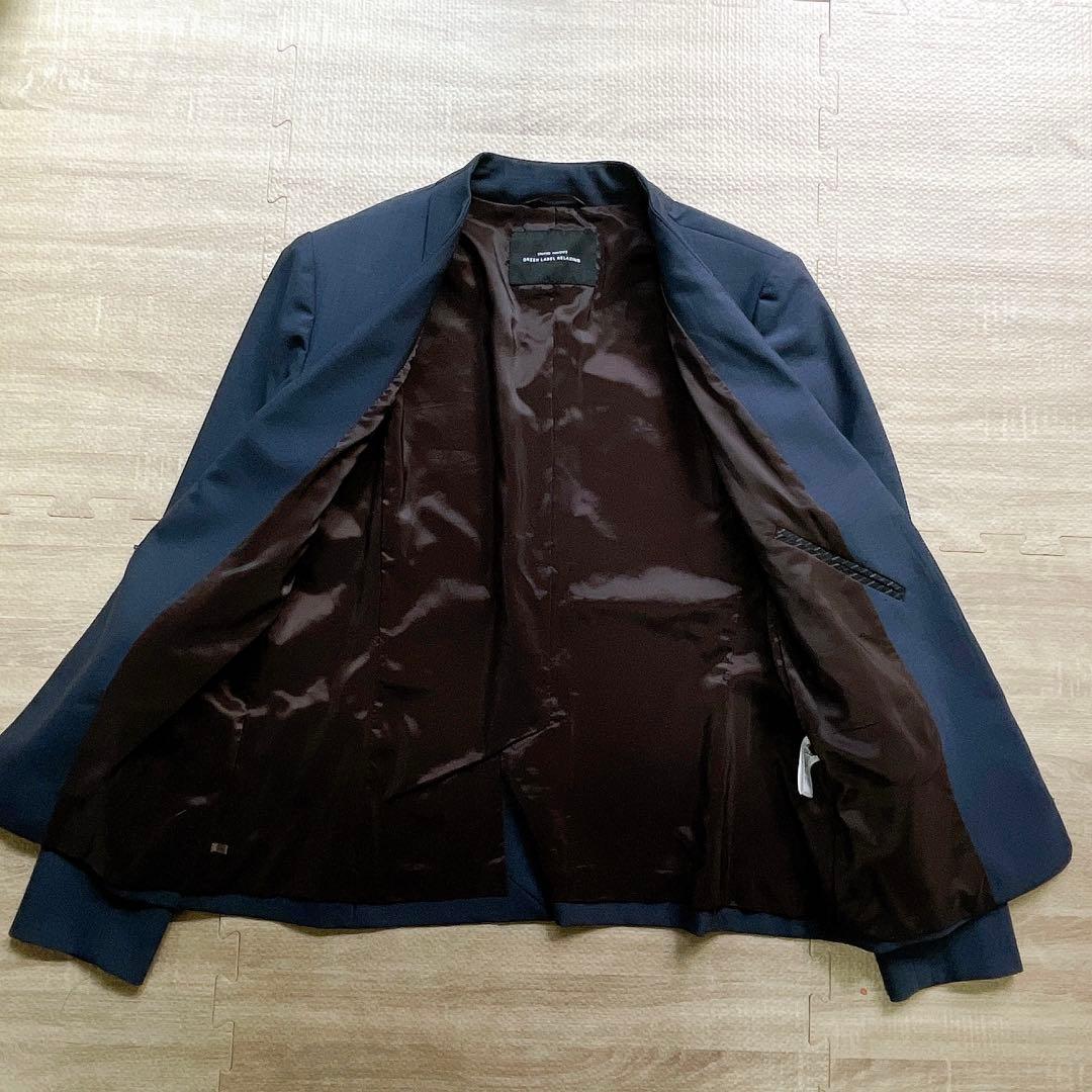 美品⚑グリーンレーベルリラクシング カチリラ パンツスーツ ネイビー 36 S
