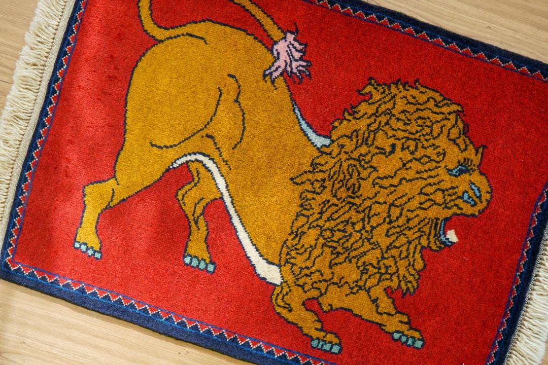 89x63cm 手織り ペルシャ絨毯　カシュカイ族