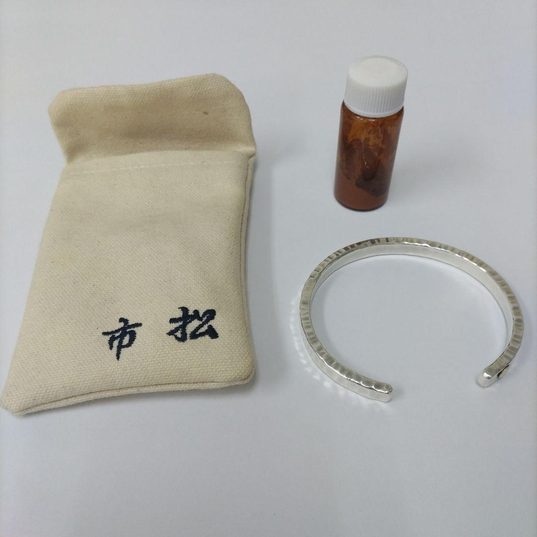 市松 シルバー バングル イチマツ ポイント ゴールド 金
