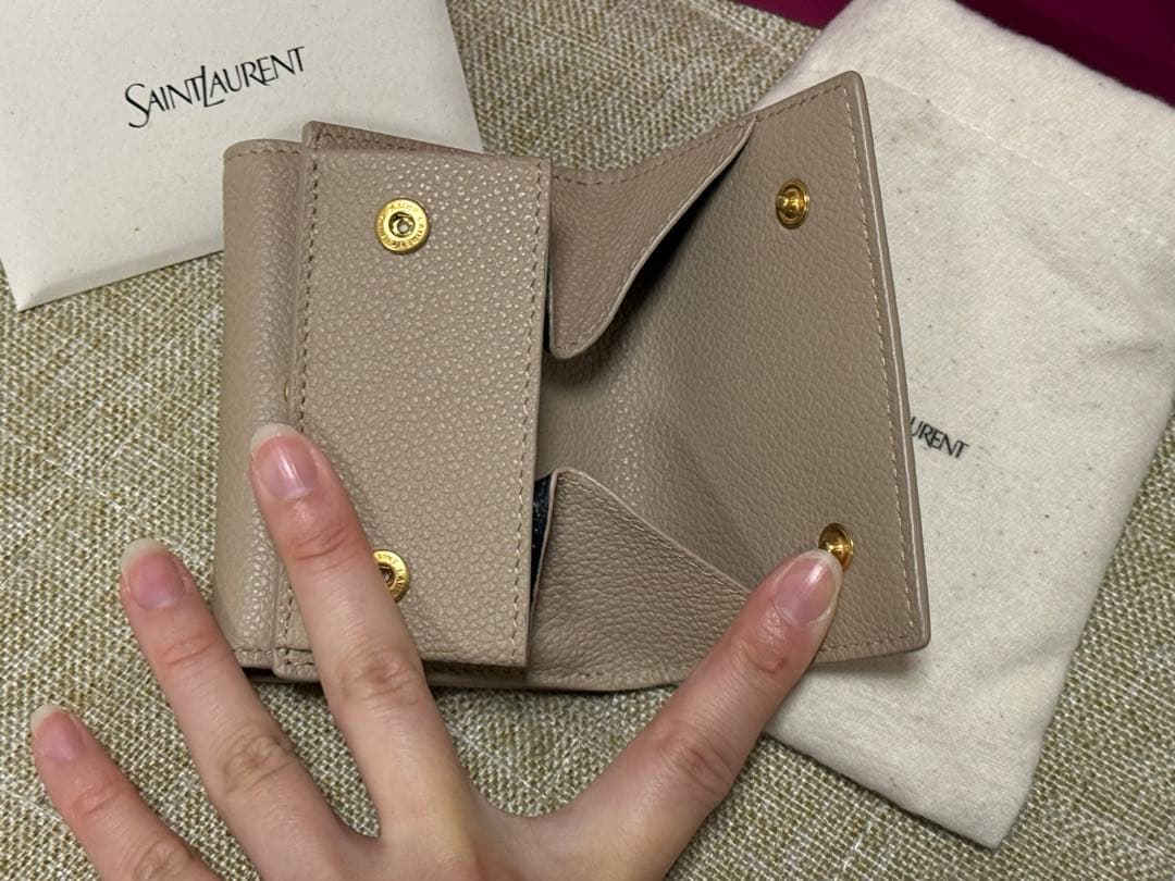 ⭐️新品未使用⭐️ サンローラン オリガミ タイニーウォレット モノグラム YSL