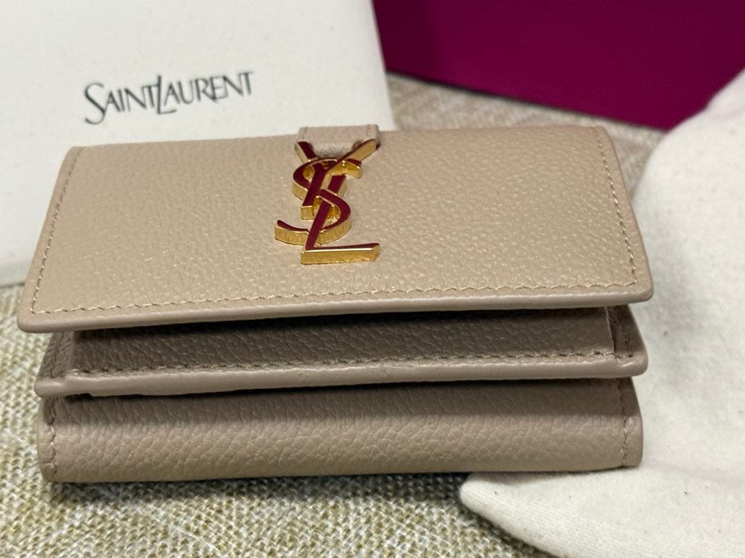 ⭐️新品未使用⭐️ サンローラン オリガミ タイニーウォレット モノグラム YSL