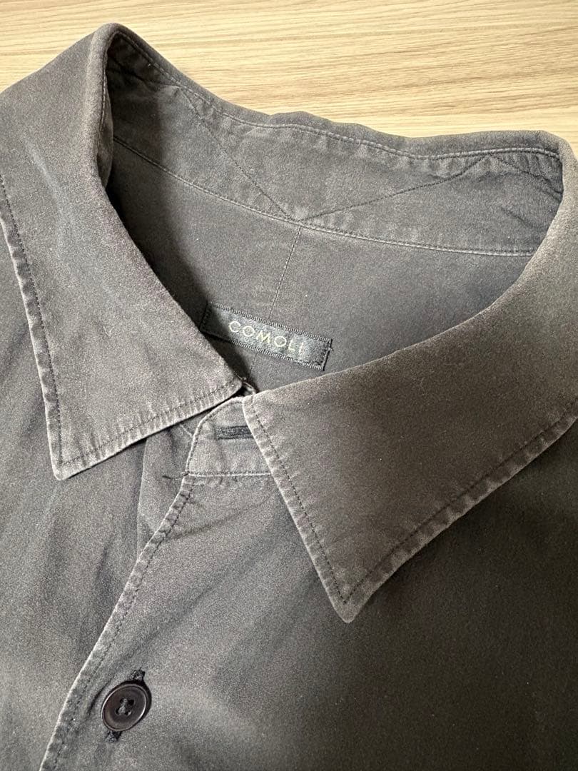 comoliコモリシャツ 19ss ブラック